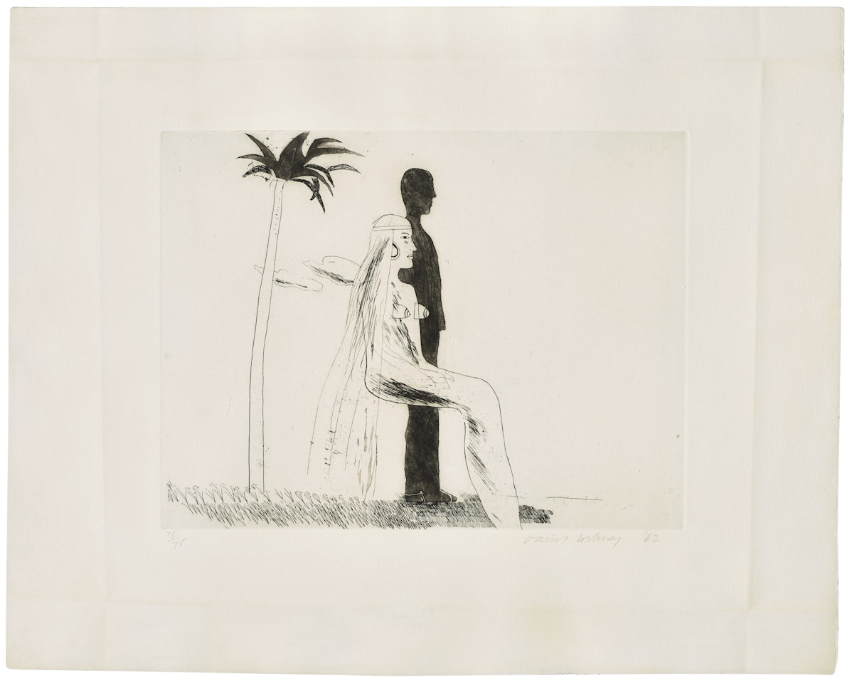 The Marriage by David Hockney