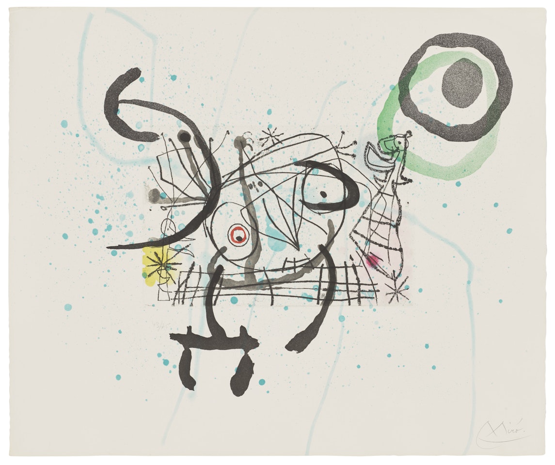 Fissures: one plate by Joan Miró