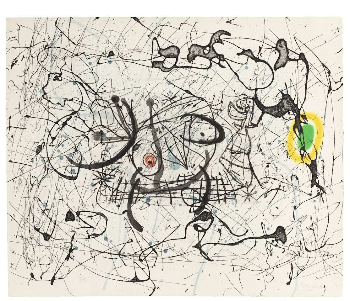 Fissures: one plate by Joan Miró