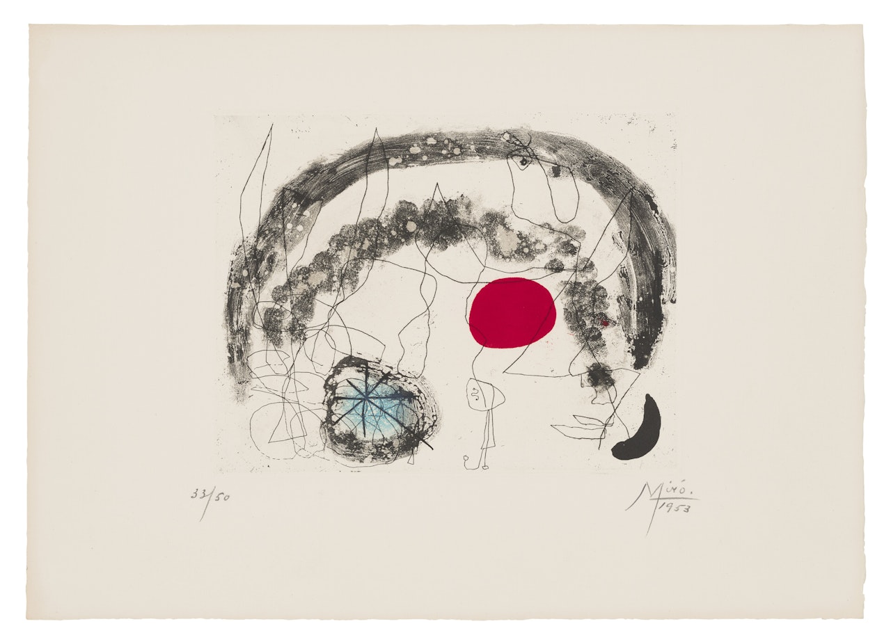 Série lII: one plate by Joan Miró