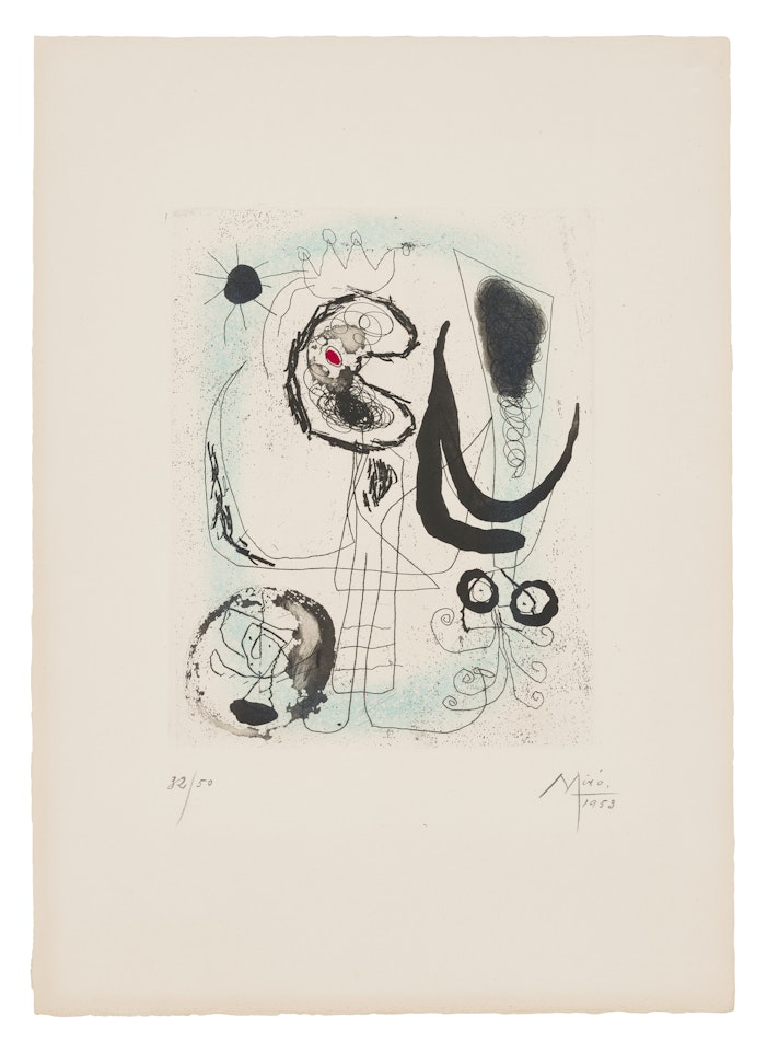 Série lII: one plate by Joan Miró
