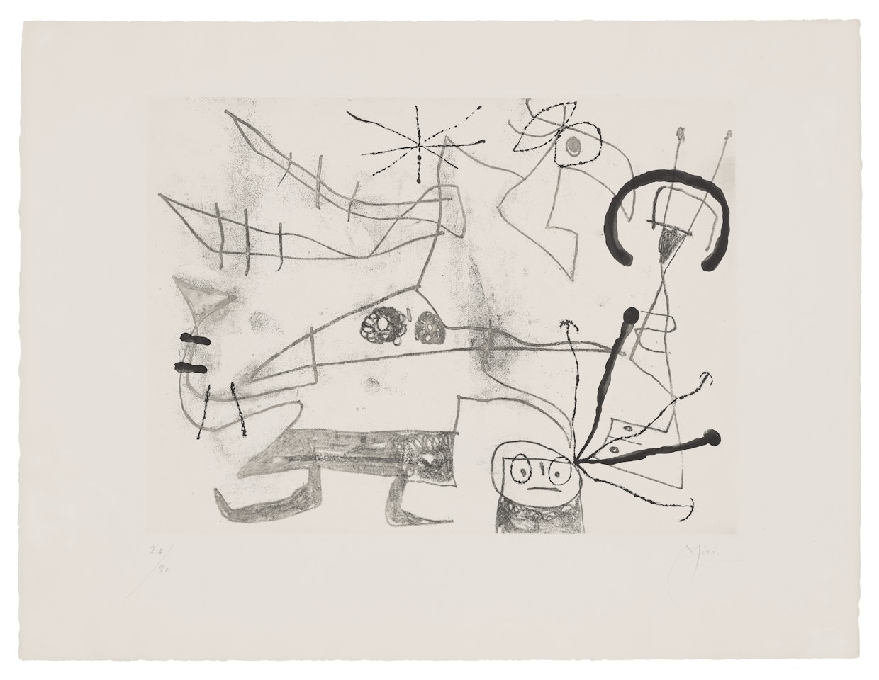 Femme-Oiseau l by Joan Miró