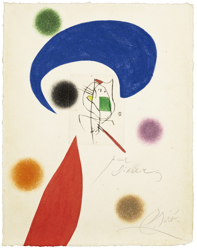 Mobles Juncosa: one plate by Joan Miró