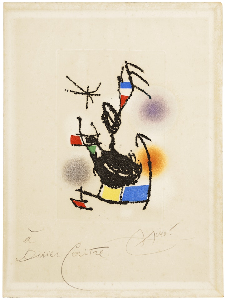 Frontispiece, from: Dans la lueur oblique by Joan Miró