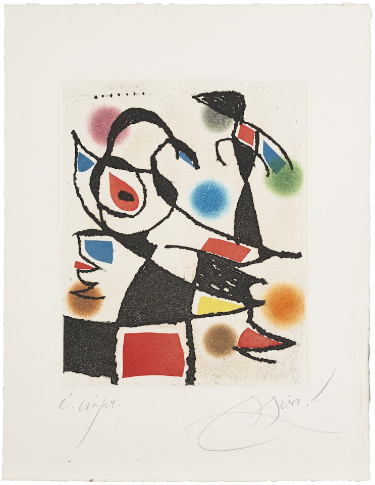 Le Marteau sans maître: one plate by Joan Miró