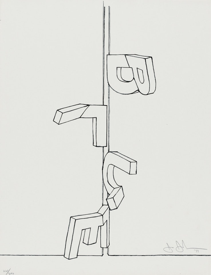 Bent Blue by Jasper Johns