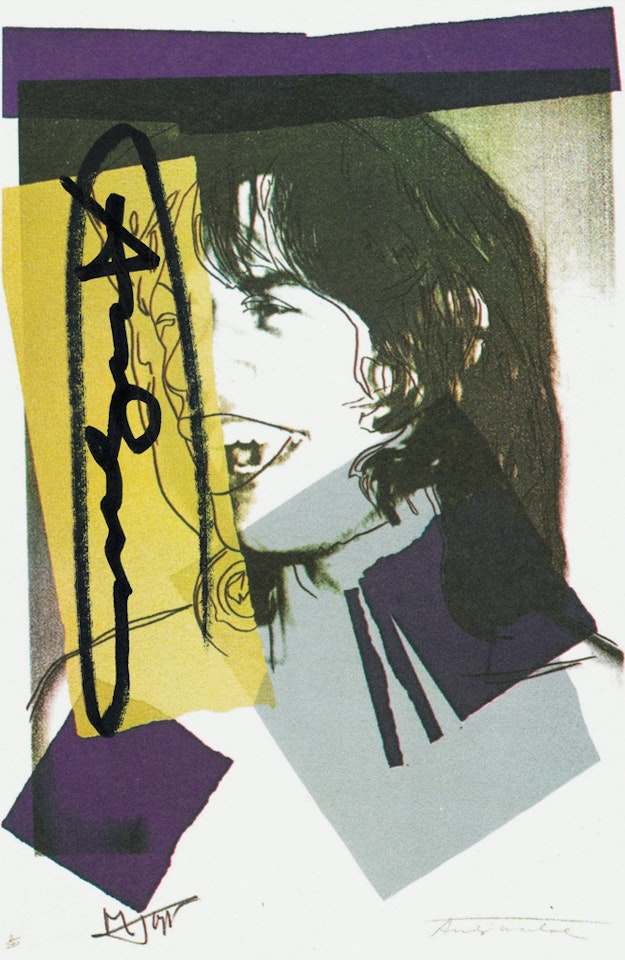 Mick Jagger by Andy Warhol