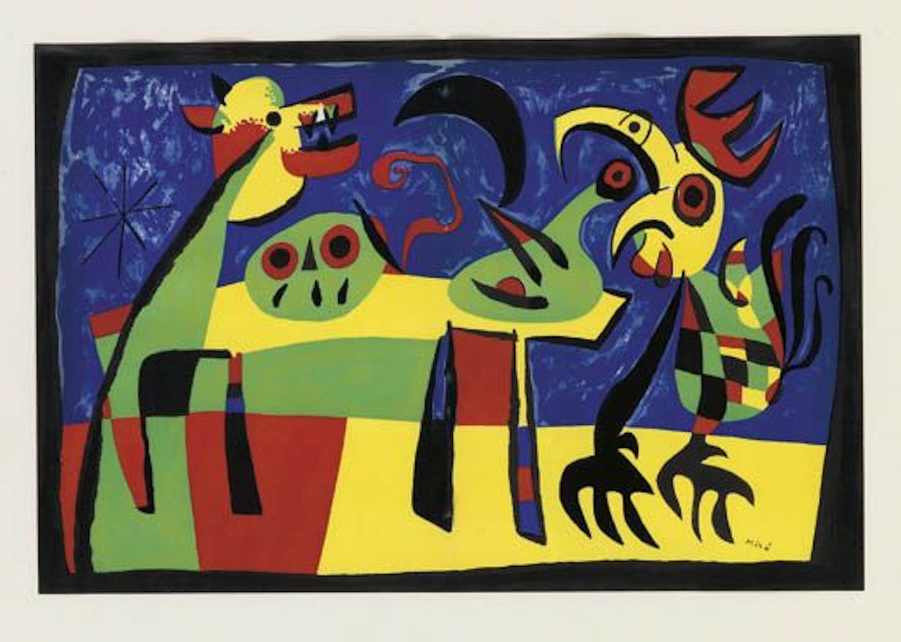 Chien Aboyant a la Lune by Joan Miró