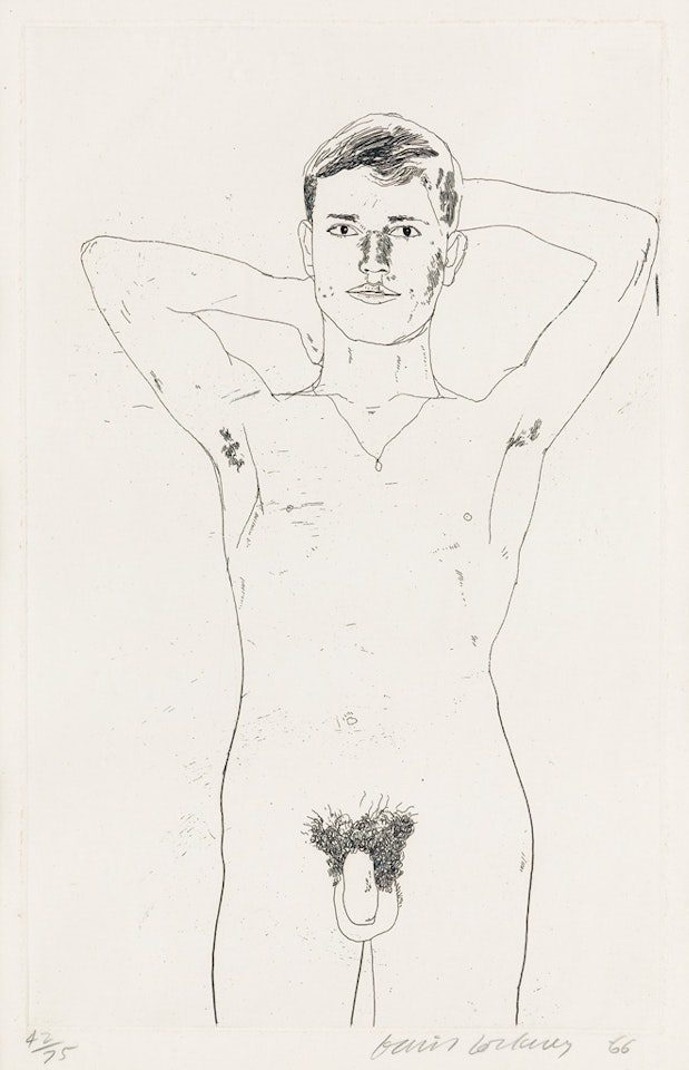 In an Old Book by David Hockney