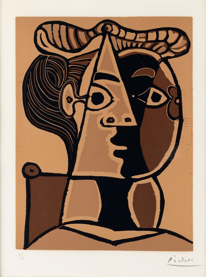 Femme assise au Chignon by Pablo Picasso