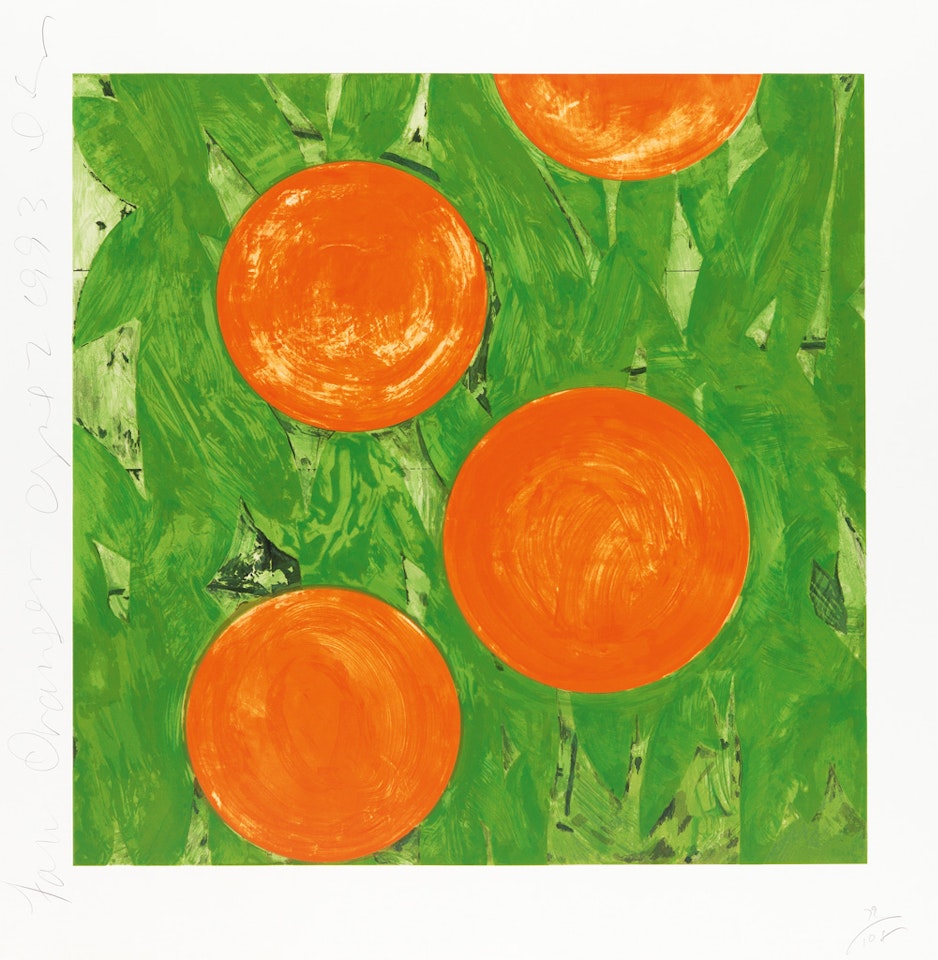 Four Oranges by Donald Sultan