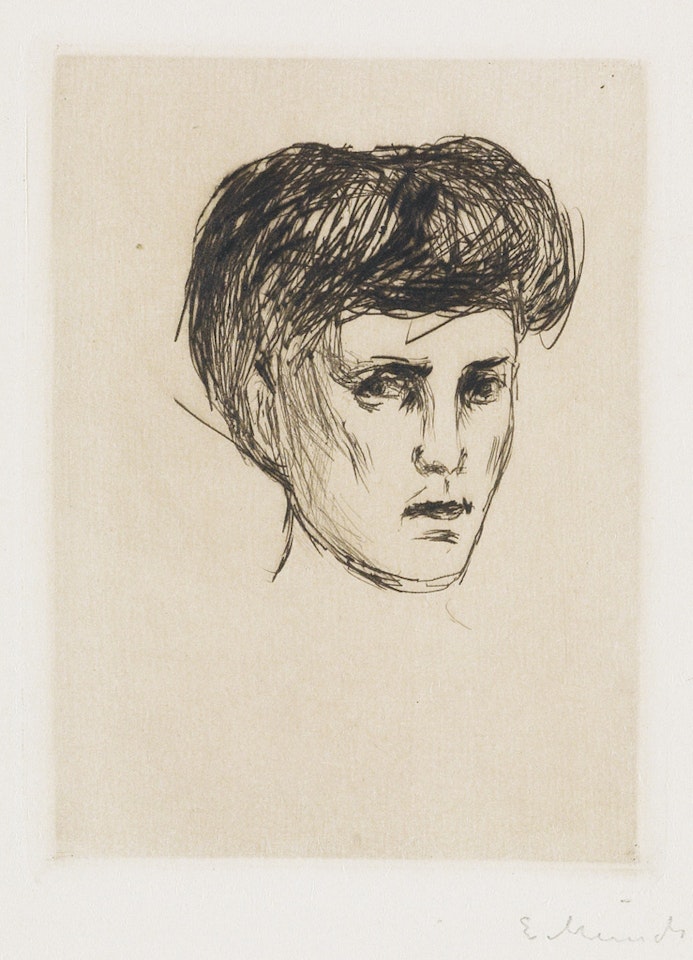 Kvinnehode by Edvard Munch