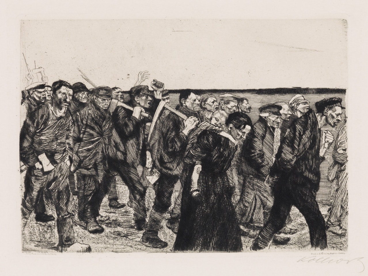 Weberzug by Kathe Kollwitz