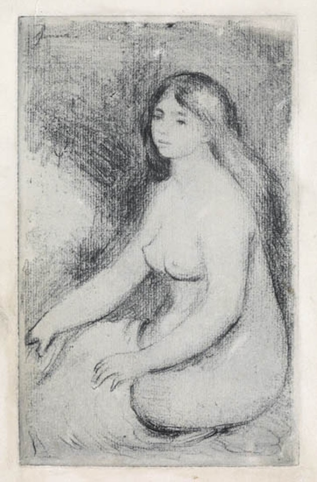 Baigneuse assise by Pierre-Auguste Renoir