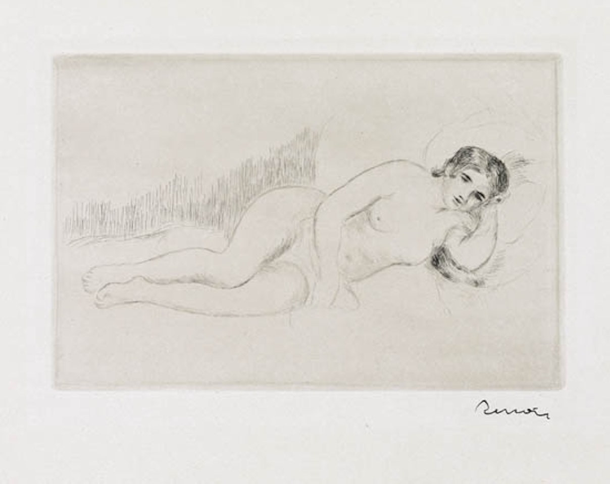 Femme nue couché , 1re planche by Pierre-Auguste Renoir