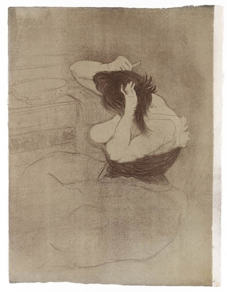 Femme qui se peigne, la Coiffure by Henri de Toulouse-Lautrec