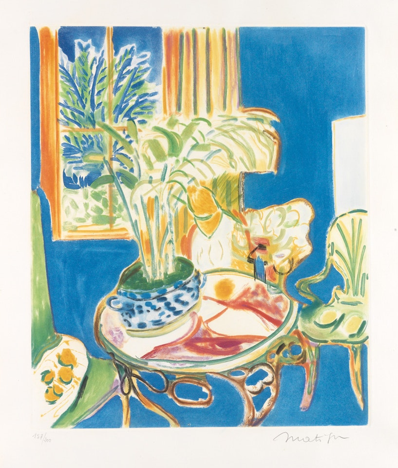Petit Intérieur Bleu by Henri Matisse
