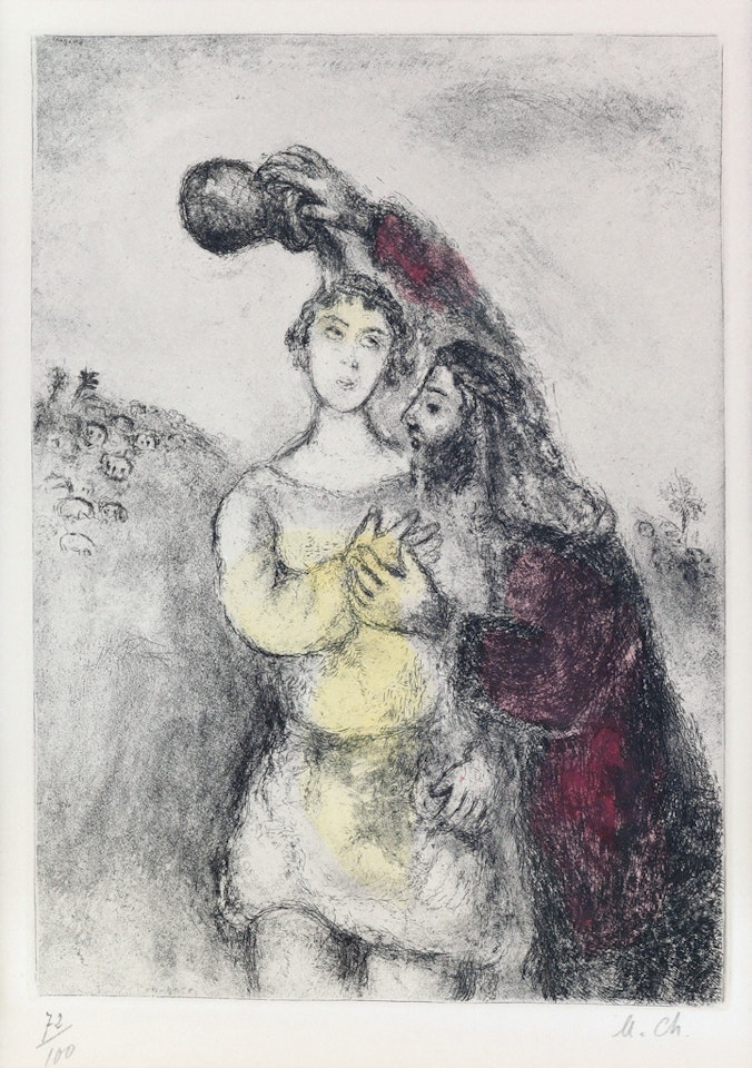 Onction de Saül by Marc Chagall