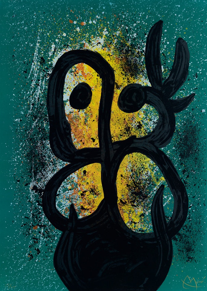 Femme avec une Colombe by Joan Miró