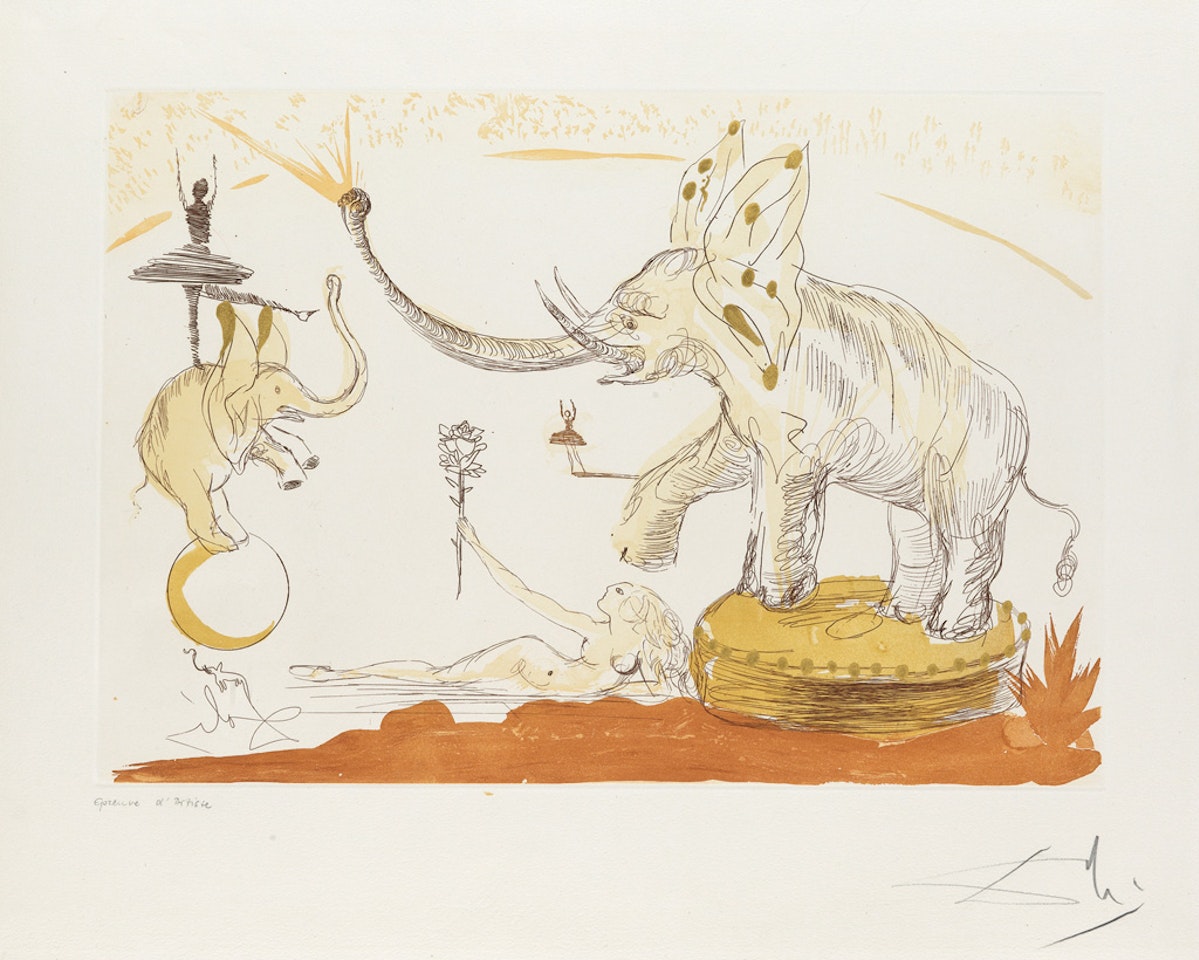 Le Cirque: Eléphants by Salvador Dali