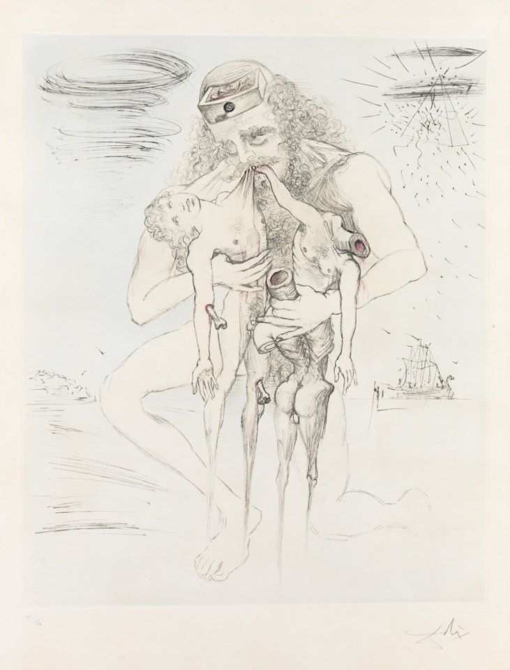 The Mythology: Saturn by Salvador Dali