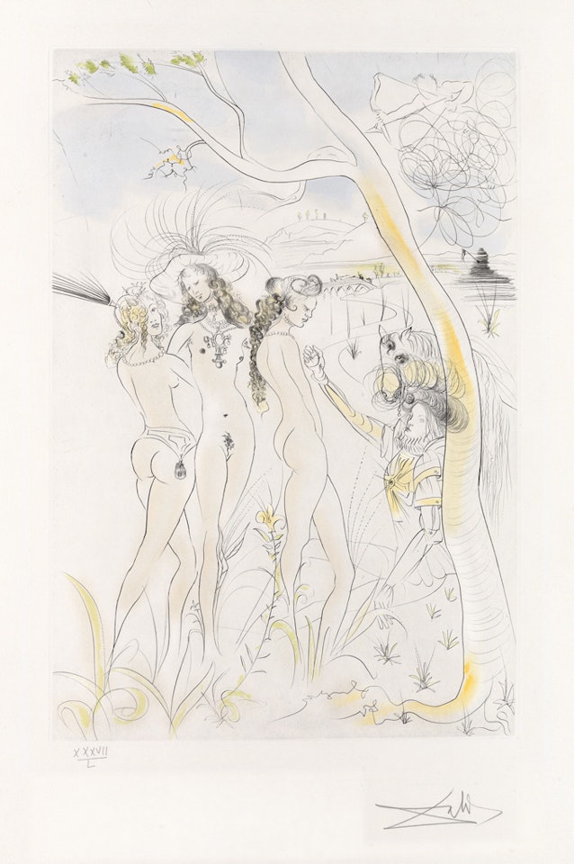 Le Jugement de Paris by Salvador Dali