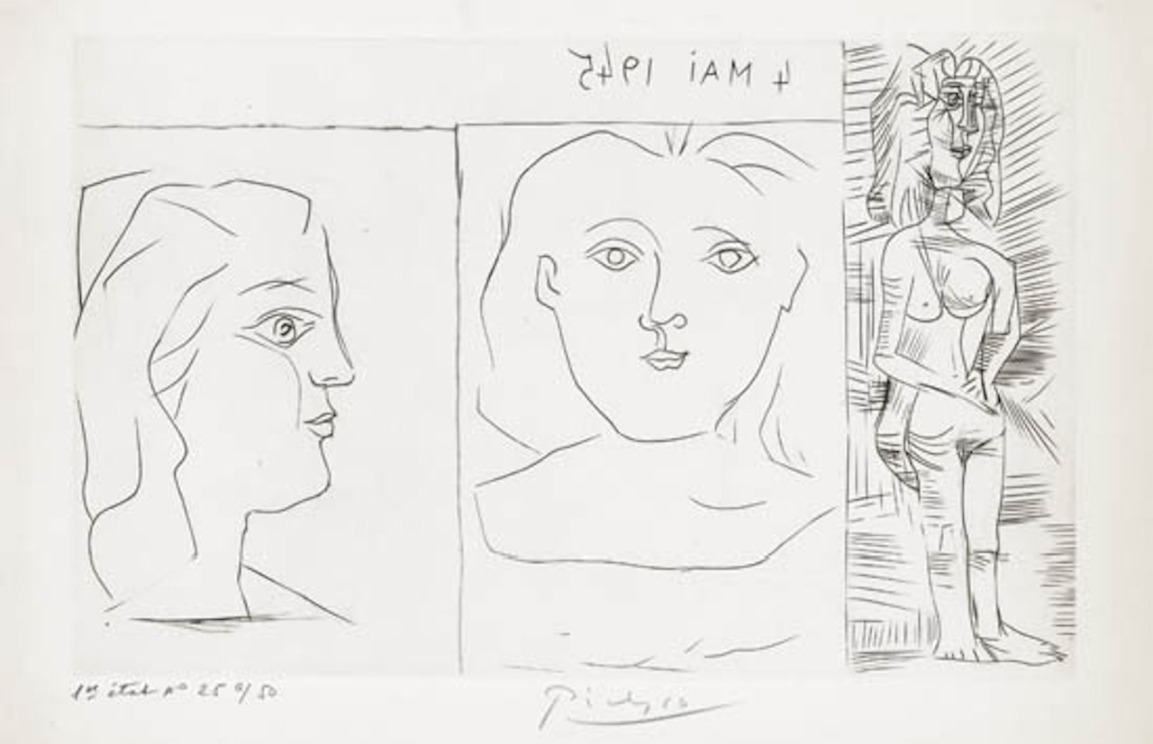 Untitled (le 4 Mai 9145) by Pablo Picasso