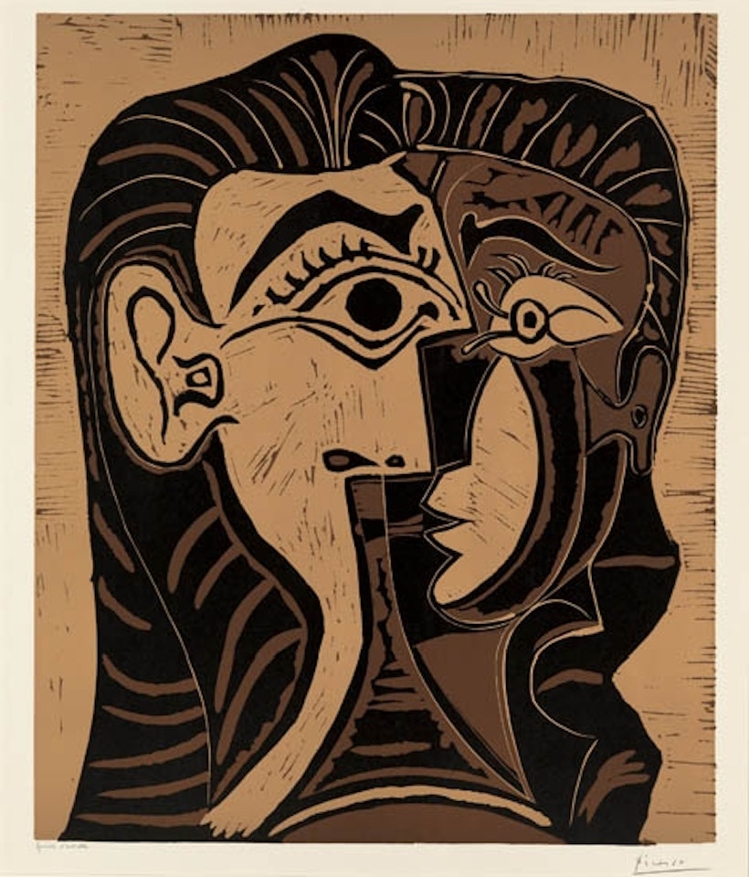 Tête de Femme (Portrait de Jacqueline de Face II) by Pablo Picasso