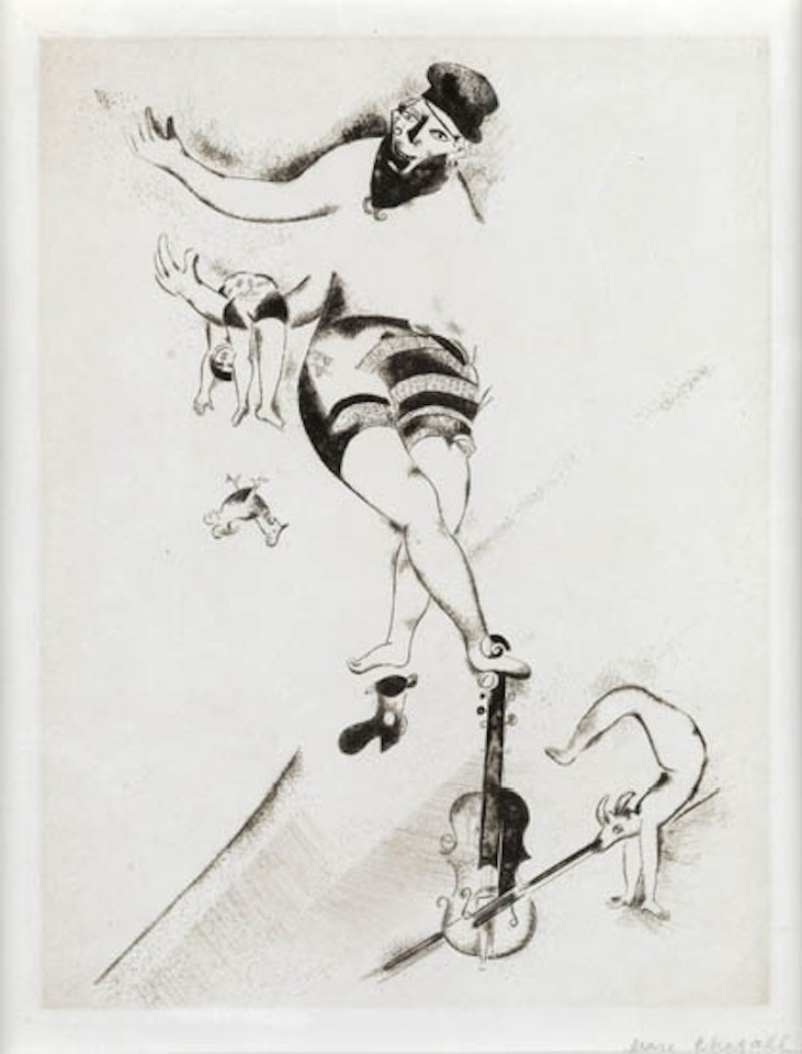 L'Acrobate au Violon by Marc Chagall
