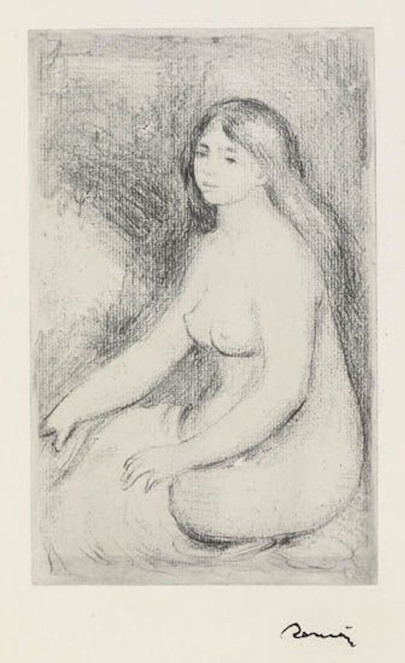 Baigneuse assise by Pierre-Auguste Renoir
