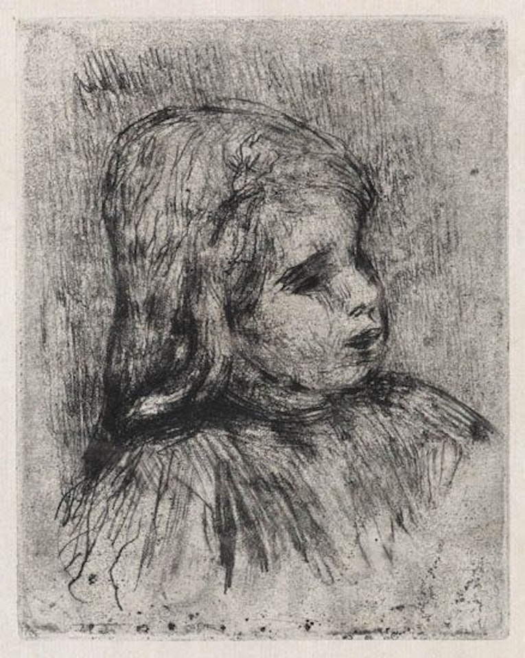 Claude Renoir, de trois-quarts a droite by Pierre-Auguste Renoir