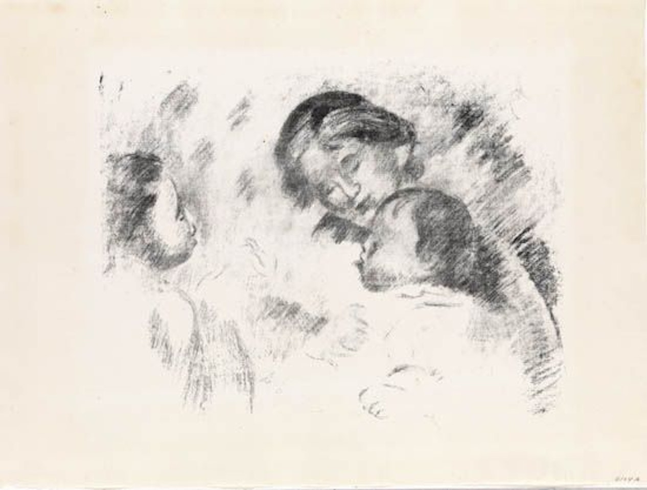 Une Mère et Deux Enfants by Pierre-Auguste Renoir