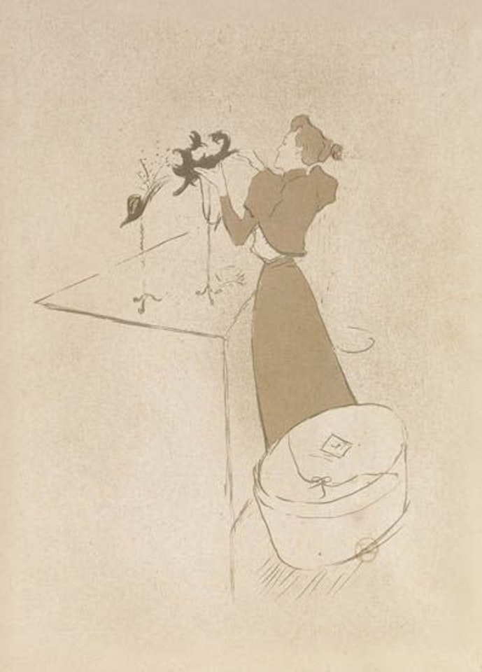 La Modiste, Renée Vert by Henri de Toulouse-Lautrec