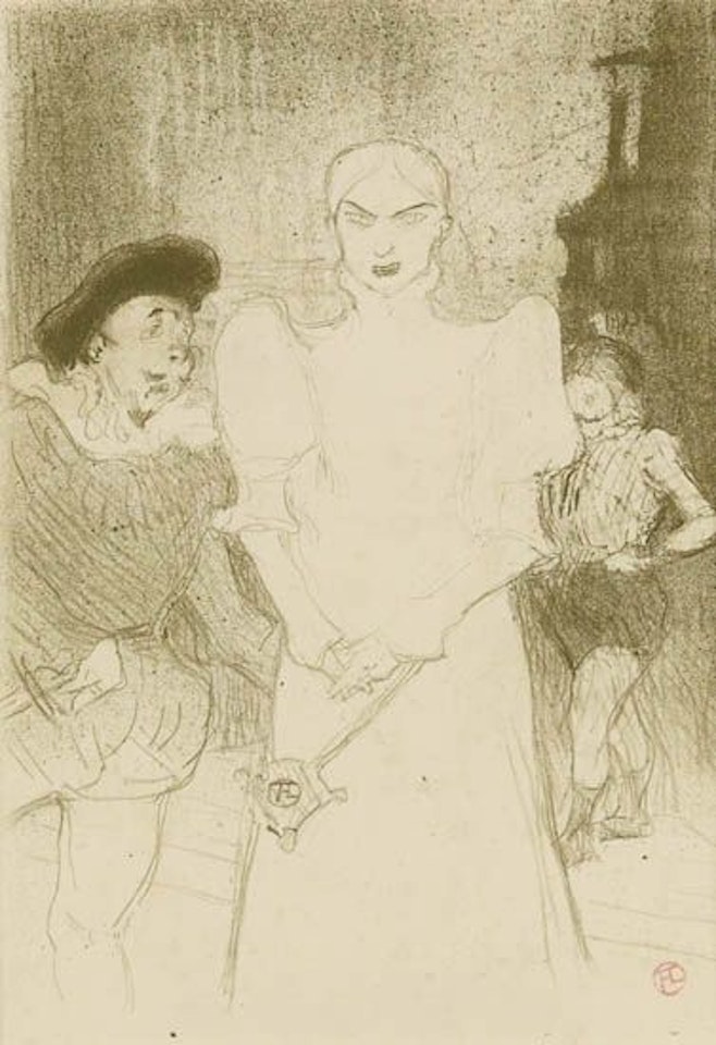 A l'Opera: Madame Caron dans Faust by Henri de Toulouse-Lautrec