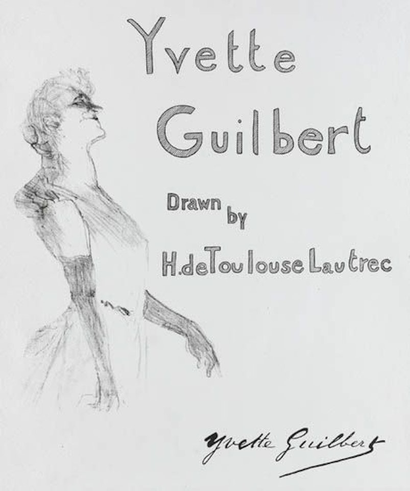 Couverture pour Yvette Guilbert by Henri de Toulouse-Lautrec