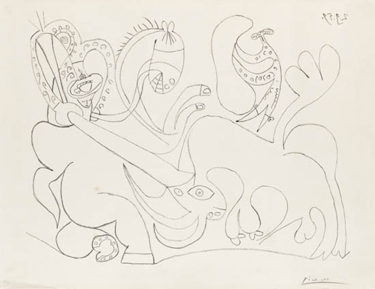 La Pique I by Pablo Picasso