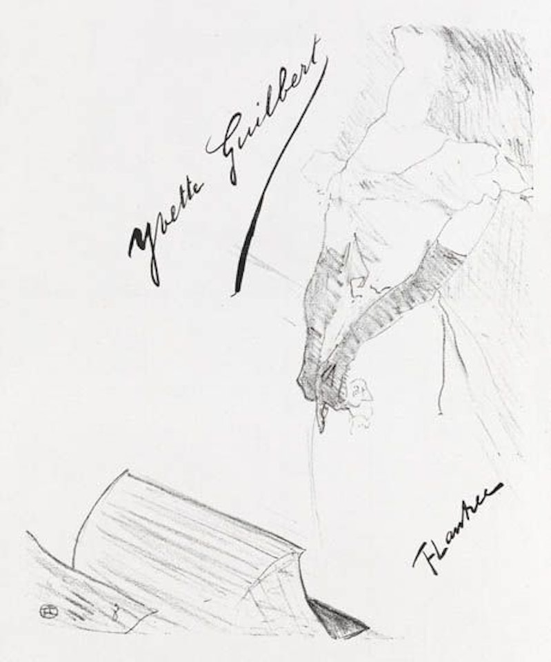 Frontispice pour Yvette Guilbert by Henri de Toulouse-Lautrec