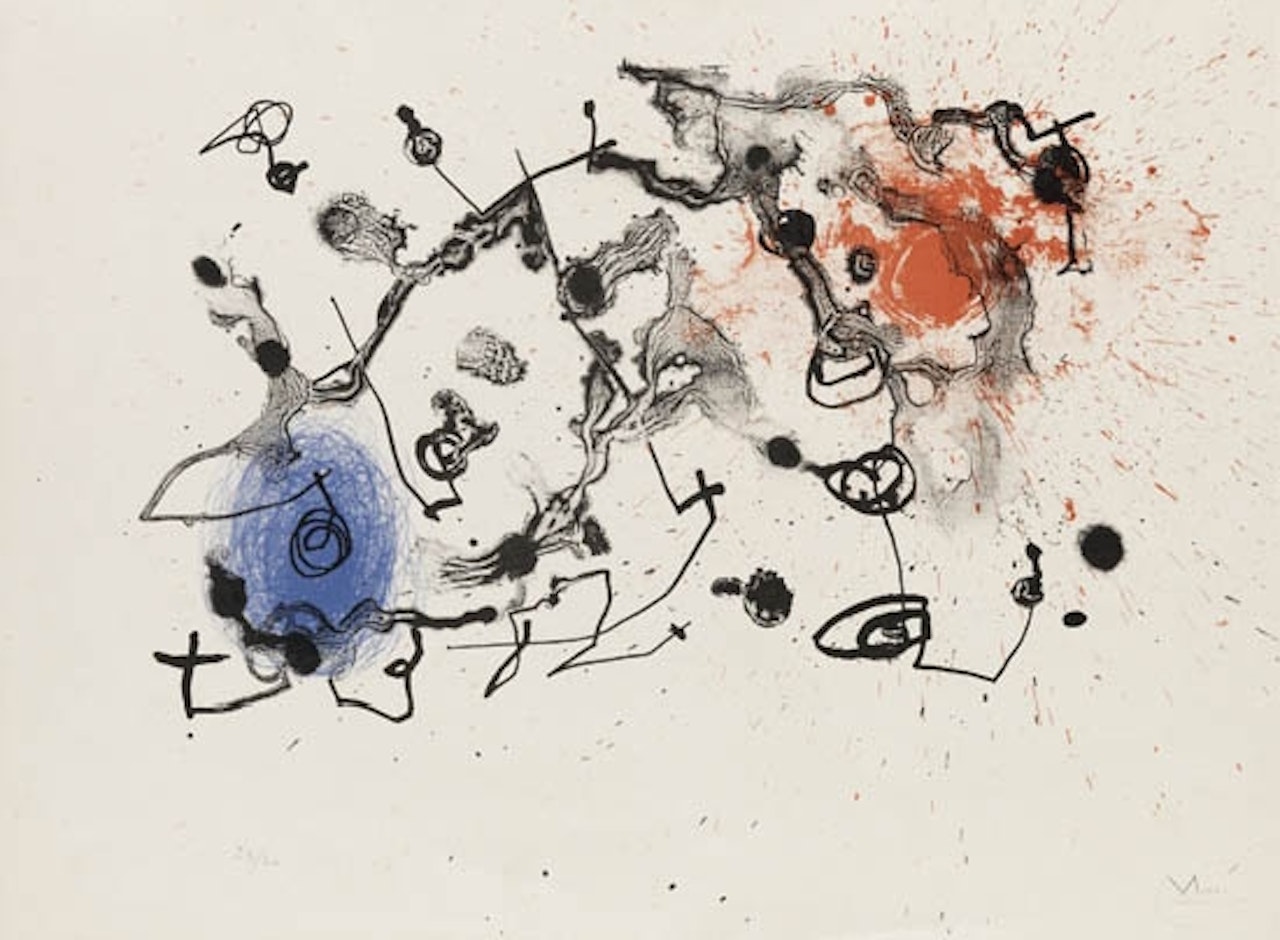 Series II: bleu et rouge by Joan Miró