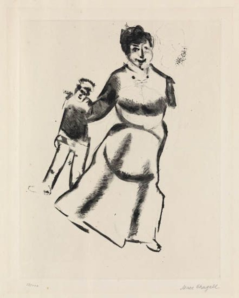 Mutter und Sohn by Marc Chagall