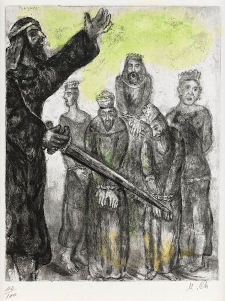 Josué et les rois vaincus by Marc Chagall
