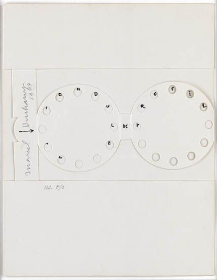 La Pendule de Profil by Marcel Duchamp