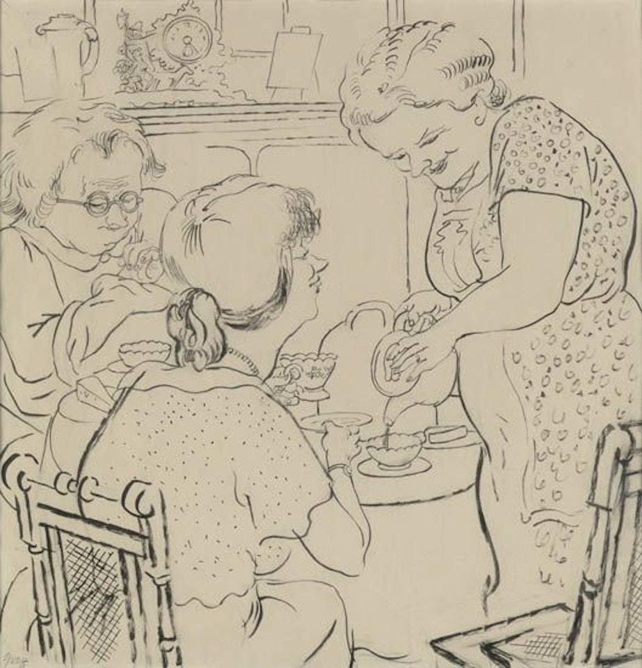 Kaffee Klatsch by George Grosz