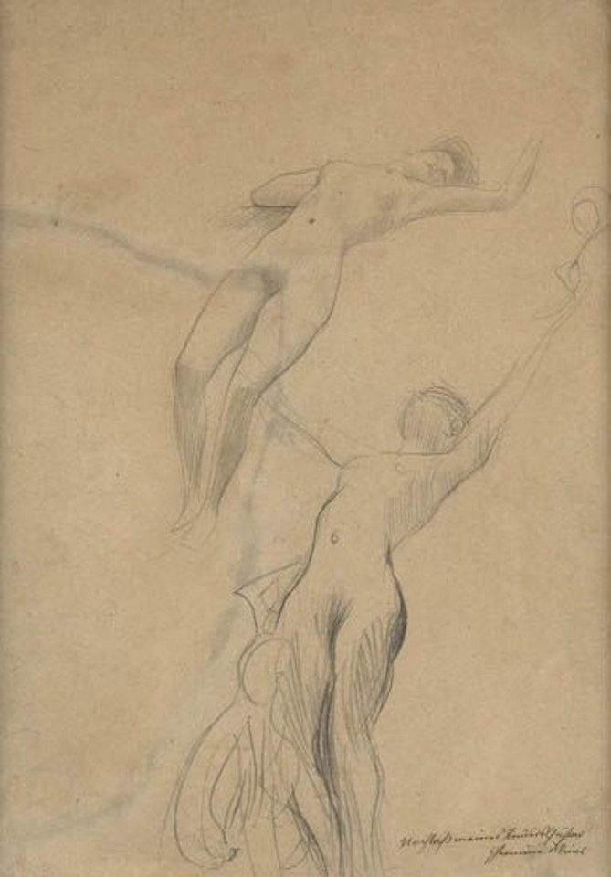 Frauenakt by Gustav Klimt