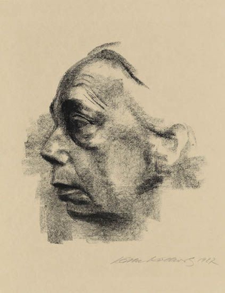 Selbstbildnis im Profil by Kathe Kollwitz