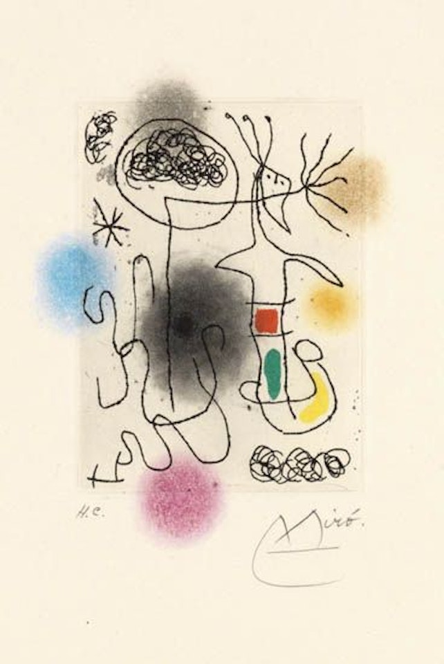Midi le Trèfle Blanc by Joan Miró