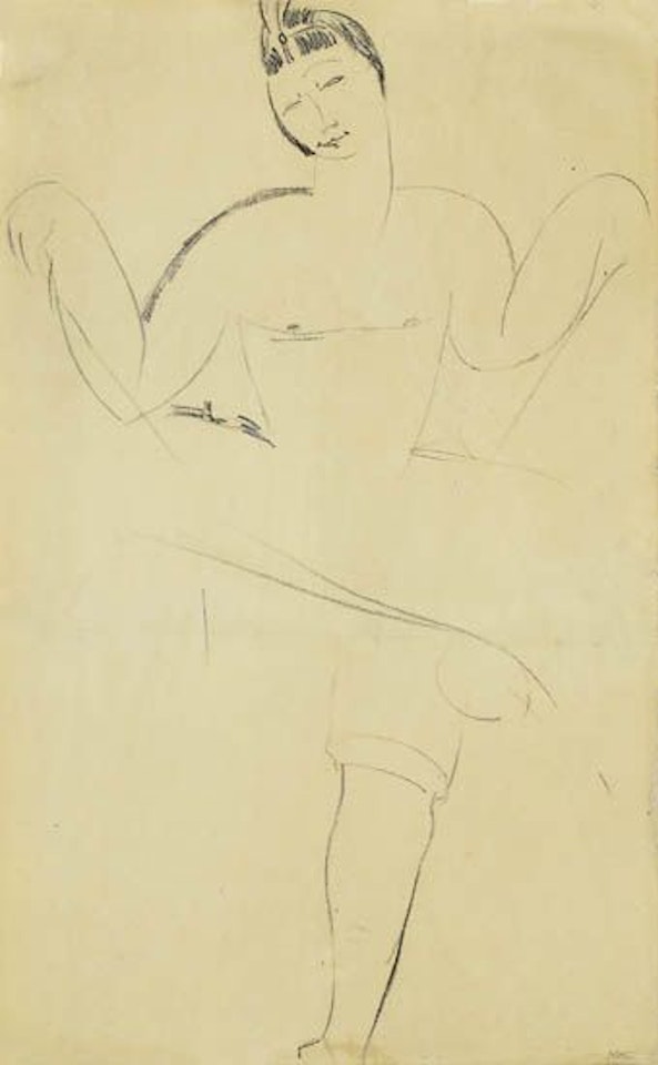 Study of Nijinsky by Amedeo Modigliani
