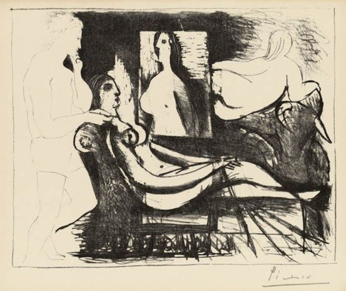 Le Peintre et son Modèle by Pablo Picasso