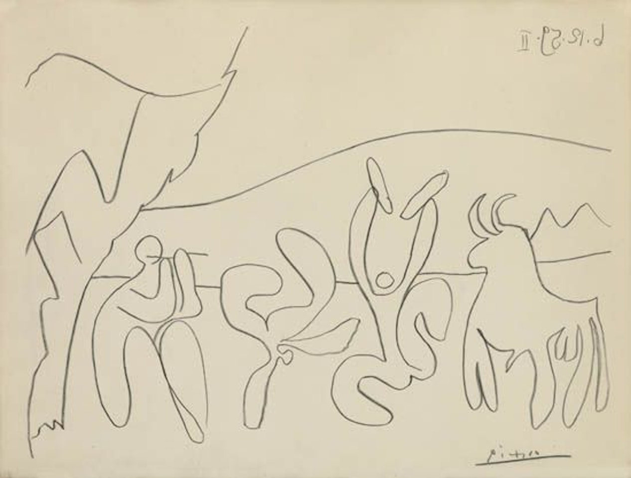 Bacchanale II by Pablo Picasso