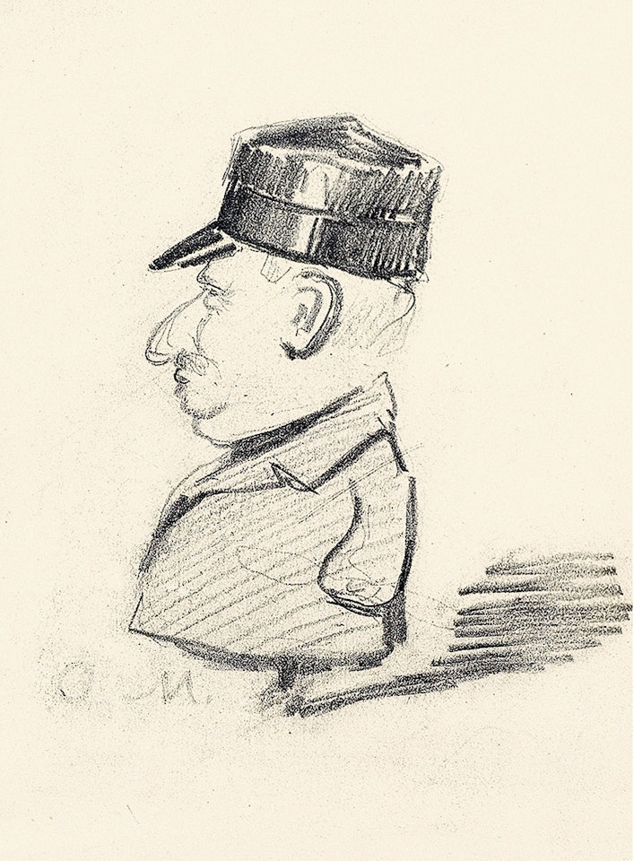 ORIGINAL CARTOON WORK by Claude Monet