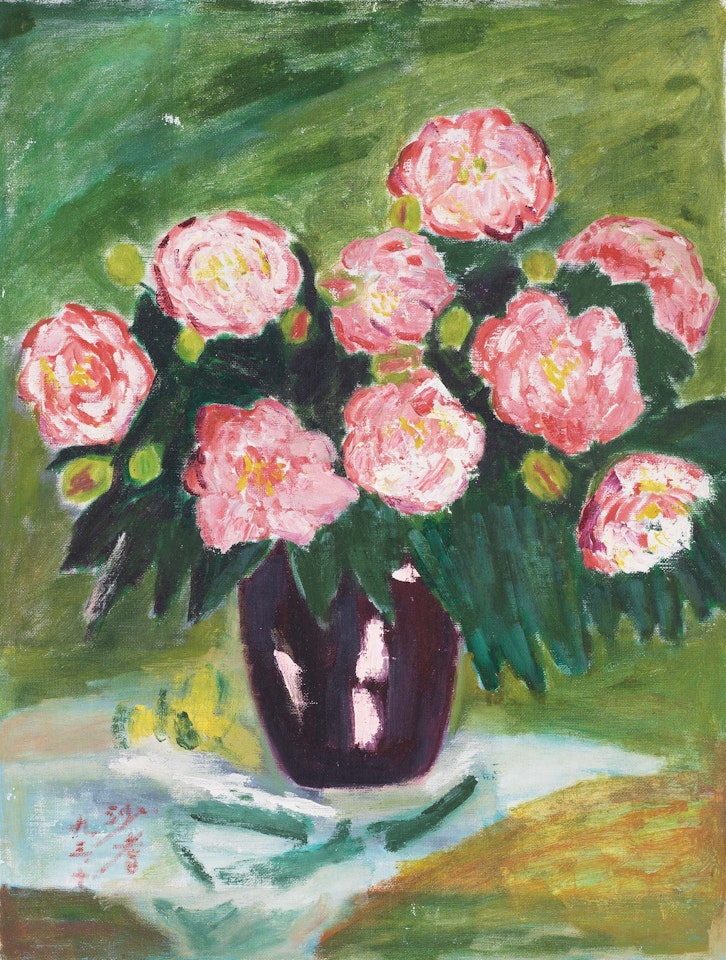 Vased Flowers by Sha Qi